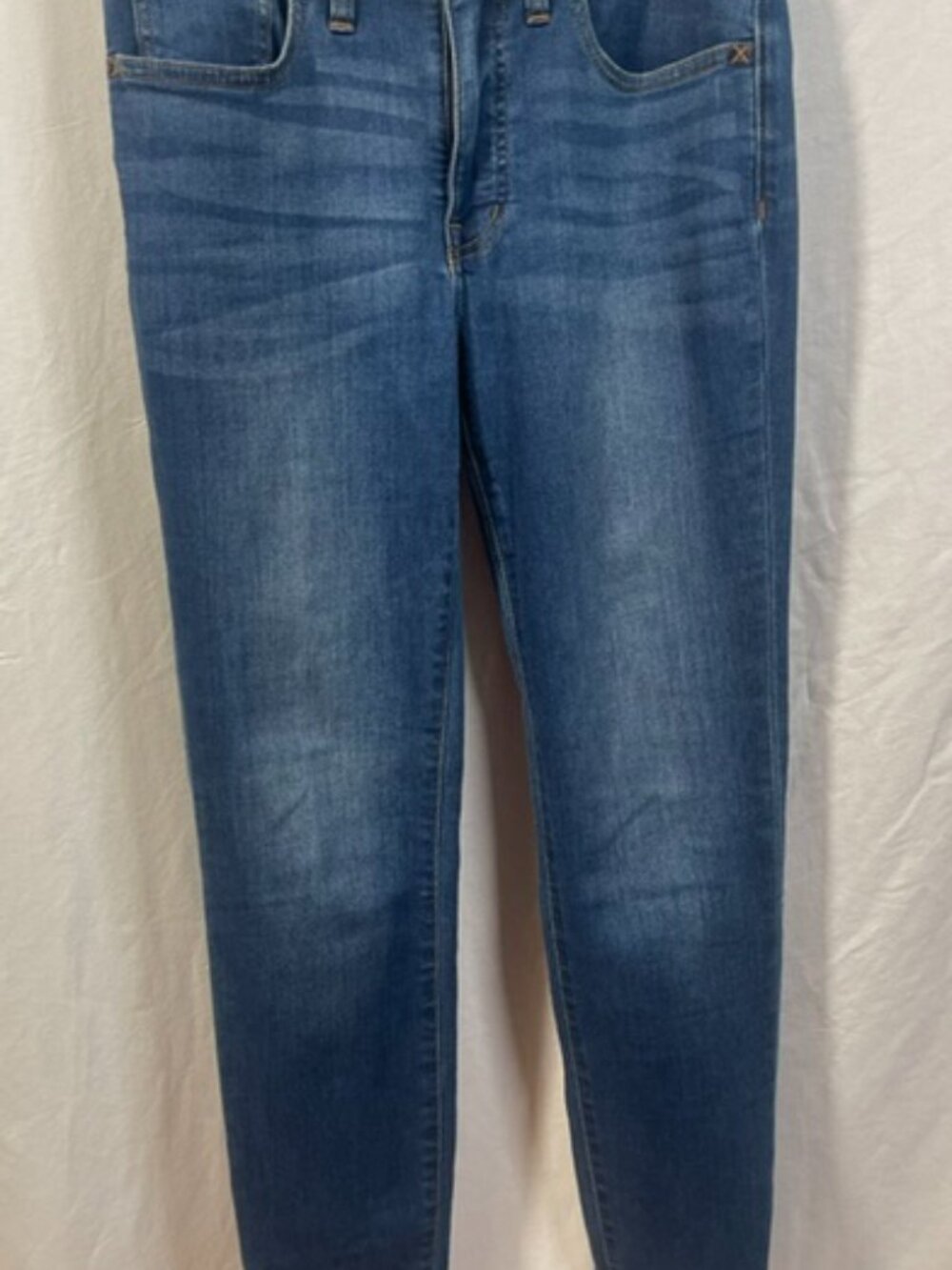 Madewell 9” Mid-Rise Skinny Jeans 27 Medium Wash Stretch Denim